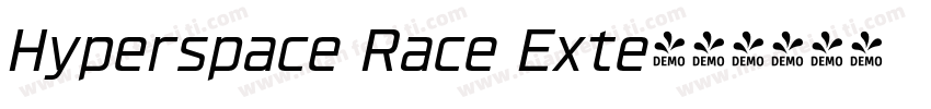 Hyperspace Race Exte字体转换